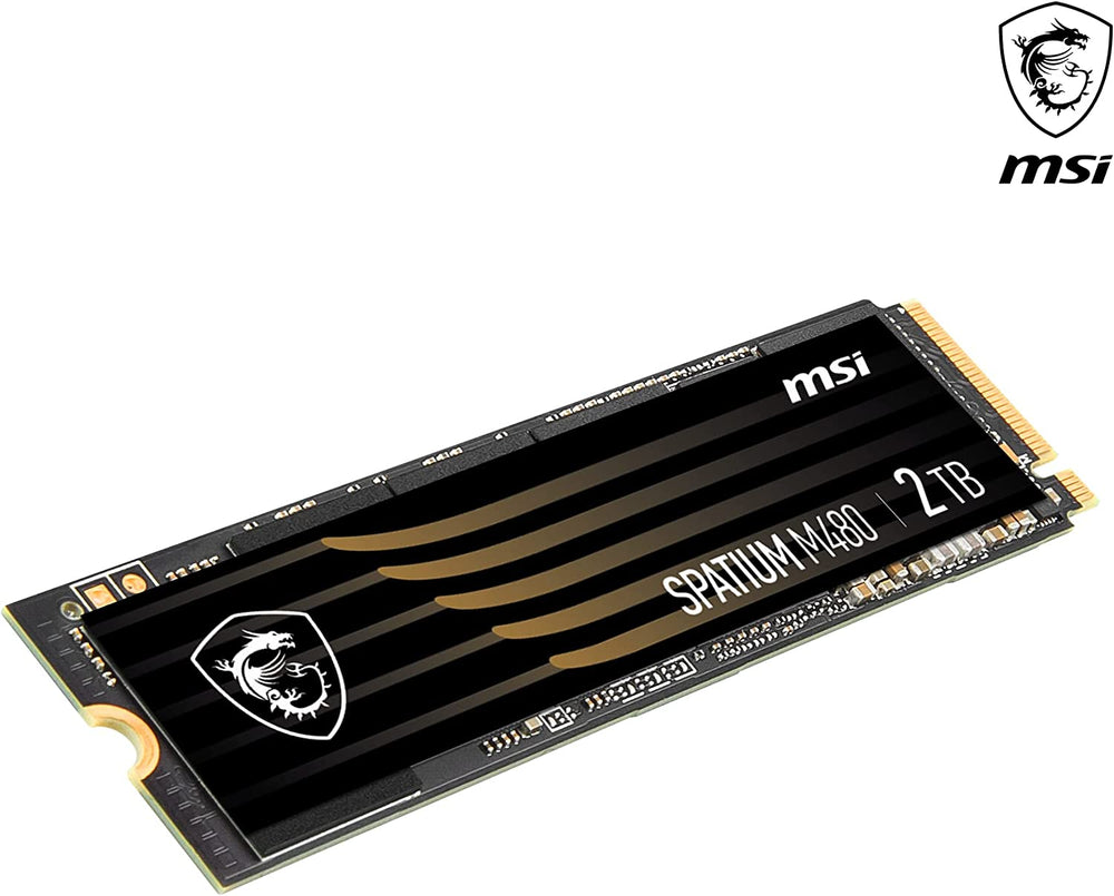 MSI Spatium M480 2TB M.2 2280 Internal Solid State Drive, PCI-E x4, Gen4, NVMe, SSD, 7000 MB/s / 6800 MB/s : S78-440Q150-P83 - JS Bazar