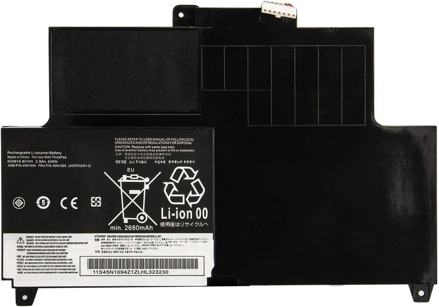 45N1092 45N1093 45N1094 45N1095 45N1169 45N1168 4ICP5/42/61-2 Laptop Battery Replacement for Lenovo Thinkpad Edge S230u Twist Series(14.8V 43Wh) Laptop Batteries JS Bazar