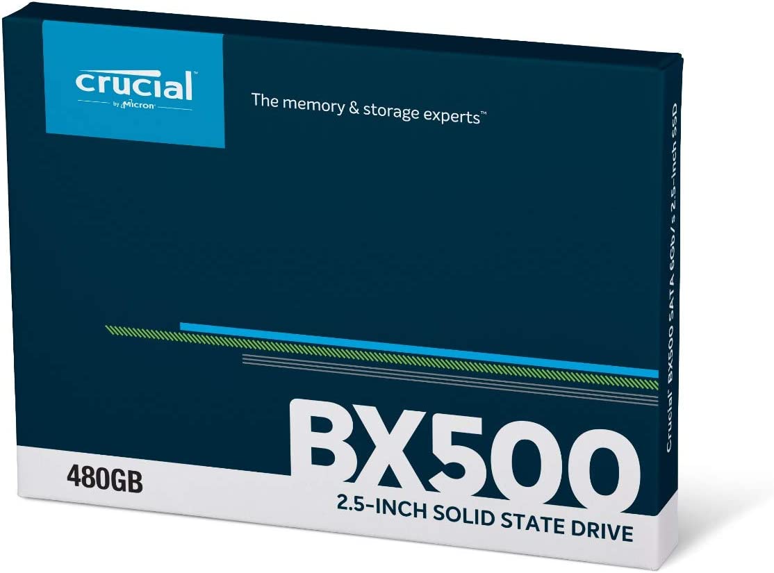 Crucial BX500 480 GB 3D NAND SATA 2.5-inch SSD : CT480BX500SSD1 Hard Drives Crucial