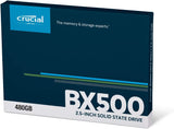 Crucial BX500 480 GB 3D NAND SATA 2.5-inch SSD : CT480BX500SSD1