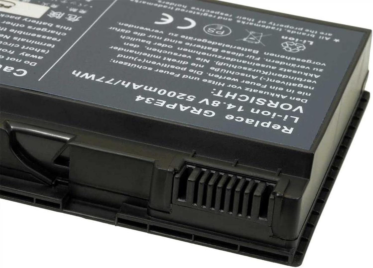 Acer Laptop Battery for Acer TravelMate 5720 5200 mAh, 14.8 V, 5200 mAh/78 Wh, Li-Ion, Black Laptop Batteries JS Bazar
