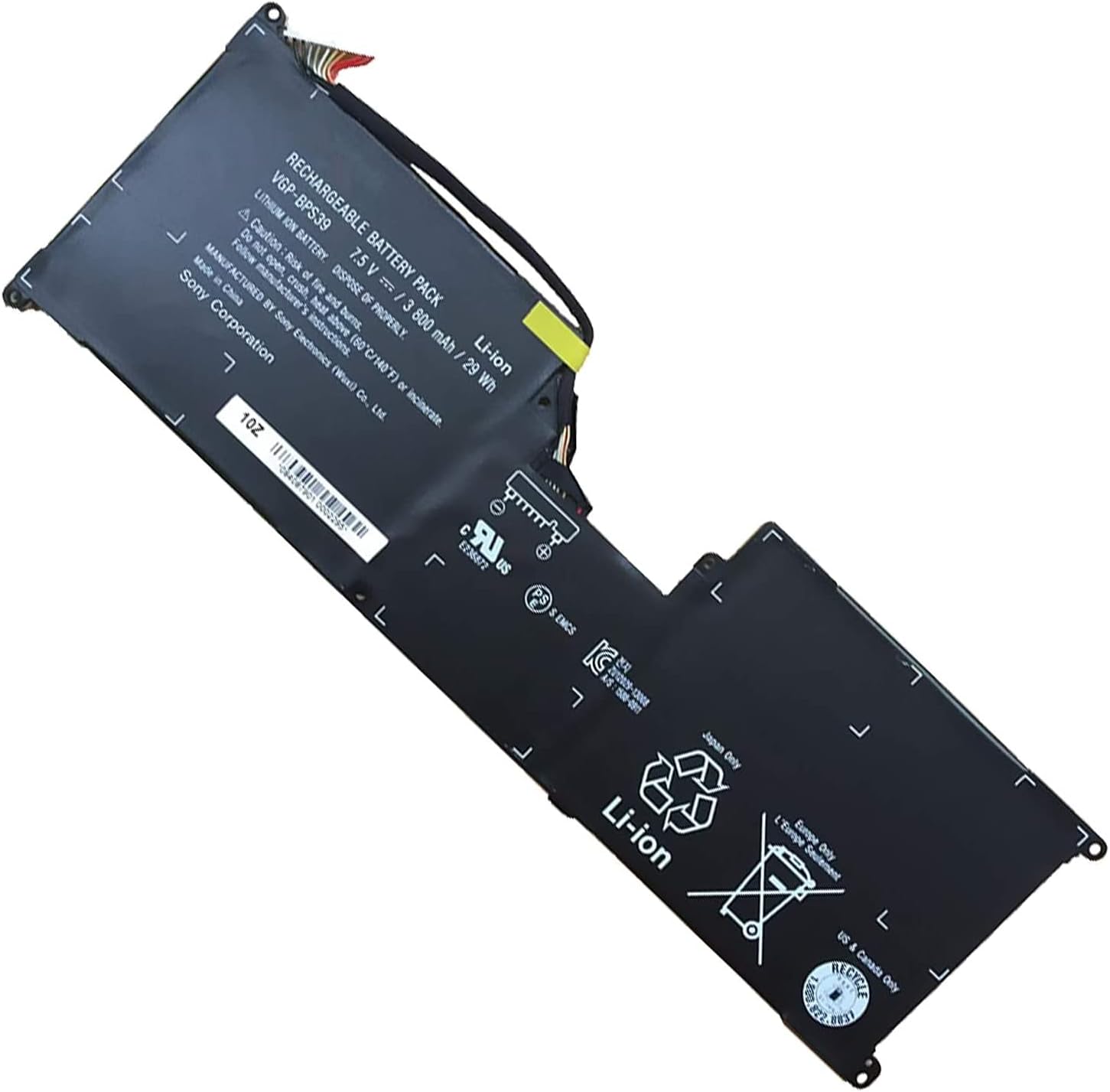 Sony VAIO Laptop Battery for Sony Vaio Tap 11 11.6" SVT11213CXB SVT11213CGW SVT11215CGB/W SVT11219SCW SVT11215CW VGP-BPS39 7.4V 29WH Laptop Batteries JS Bazar
