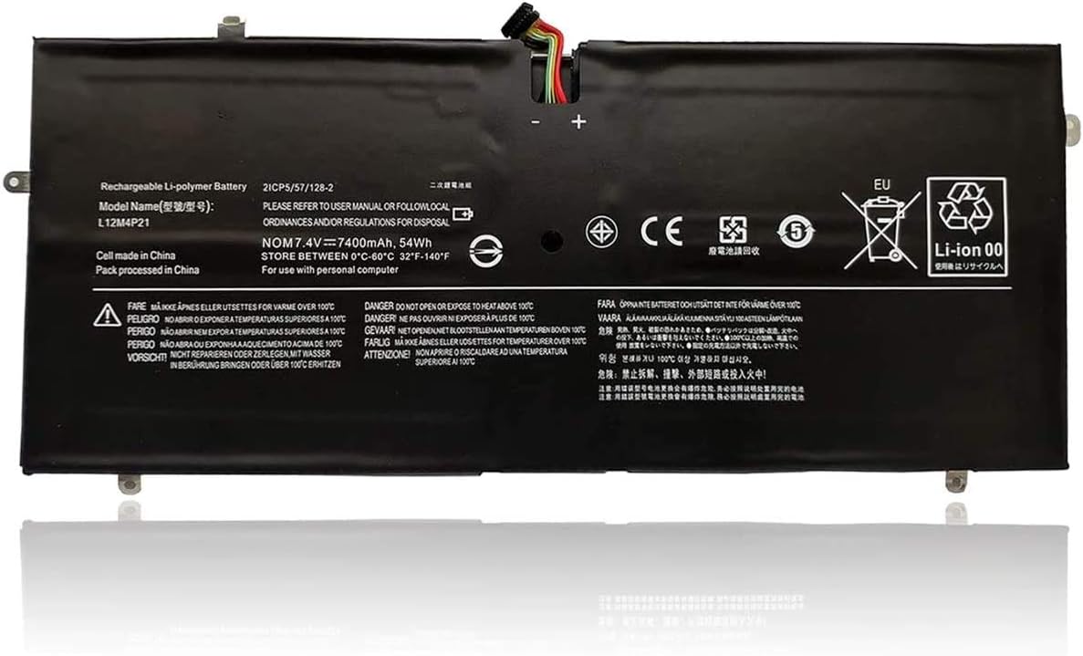 L12M4P21 Replacement Laptop Battery Compatible with Lenovo Yoga 2 Pro 13 Series L13S4P21 T440P (7.4V 7400mAh 54Wh) Laptop Batteries JS Bazar