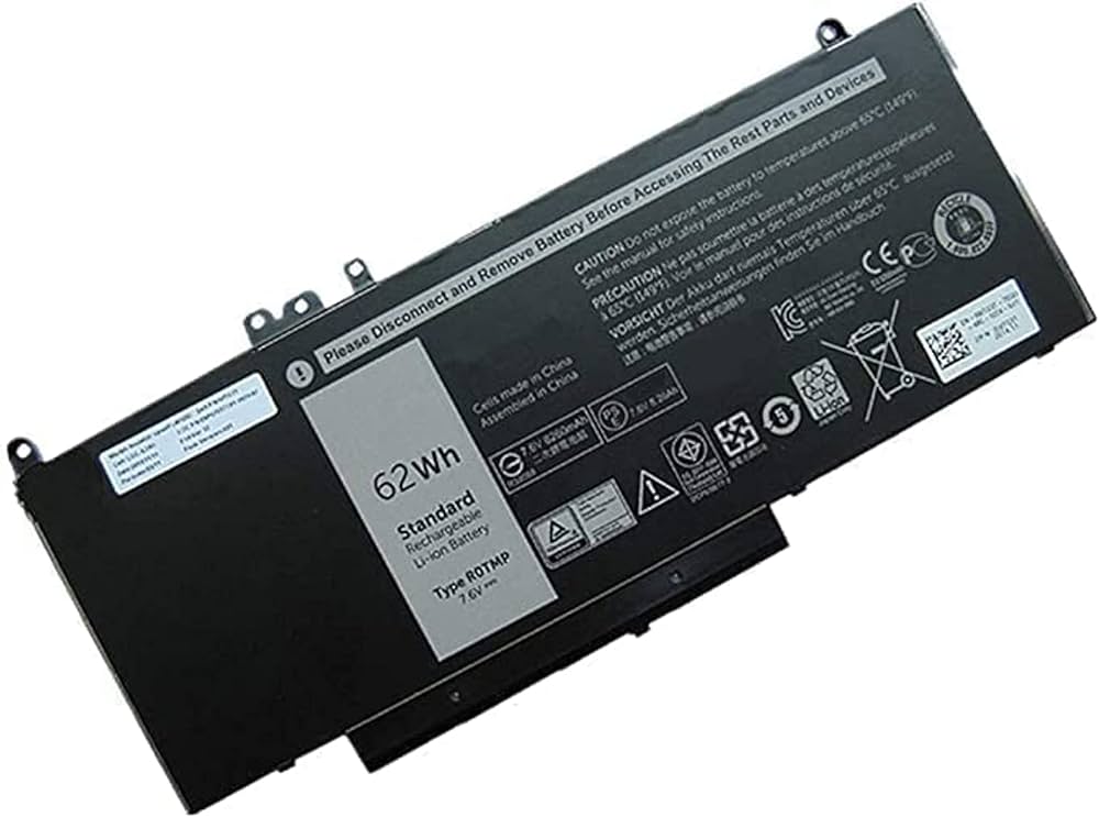 Dell Latitude E5470 / E5570 / Precision 3510 4-cell 62wh Laptop Battery - 6MT4T - JS Bazar