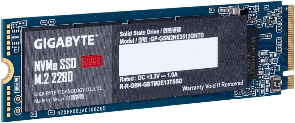 Gigabyte M.2 2280 512GB PCI-Express 3.0 x4, NVMe 1.3 Internal Solid State Drive (SSD) : GP-GSM2NE3512GNTD - JS Bazar