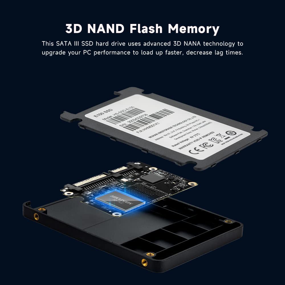 HikVision E100 Series Consumer 256GB Solid State Drive (SSD) : HS-SSD-E100/256G Hard Drives JS Bazar