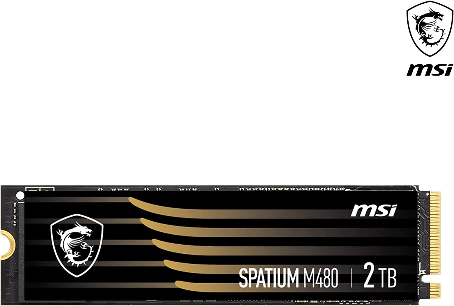 MSI Spatium M480 2TB M.2 2280 Internal Solid State Drive, PCI-E x4, Gen4, NVMe, SSD, 7000 MB/s / 6800 MB/s : S78-440Q150-P83 Hard Drives JS Bazar