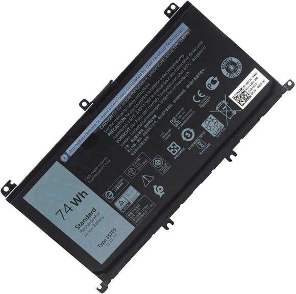 DELL 357F9 Laptop Battery Replacement for Dell 15 7559 7557 5576 5577 7566 7567 7759 INS15PD NS15PD Series 357F9, 0GFJ6, 71JF4