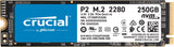 Crucial P2 250GB 3D NAND NVMe PCIe M.2 SSD : CT250P2SSD8 Hard Drives JS Bazar