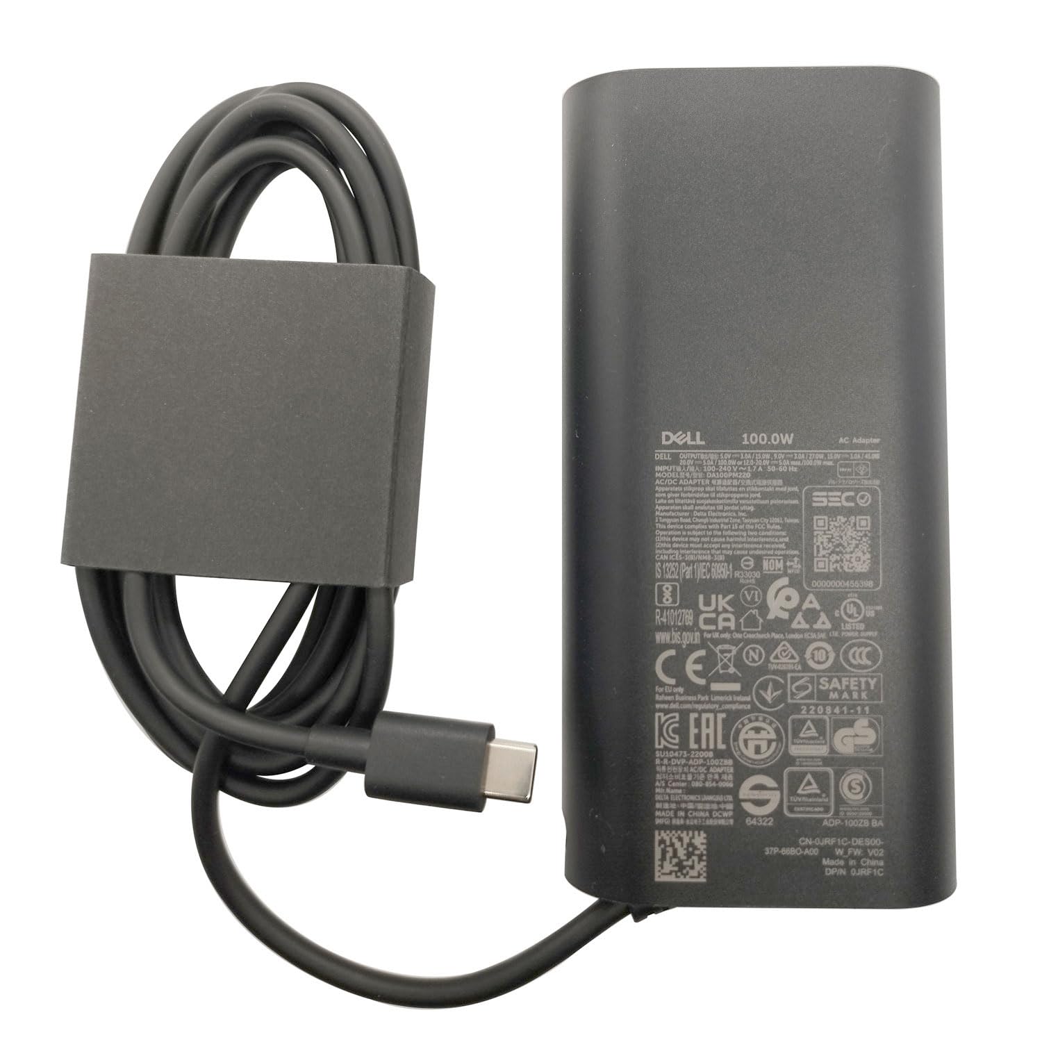 100W Original USB C Laptop Charger for Dell Computer Charger Type C Ultra Slim Adapter for Dell Precision 5680 Latitude XPS 14 Inspiron 14 16 5000 7000 0202 Power Cord Laptop adapter JS Bazar