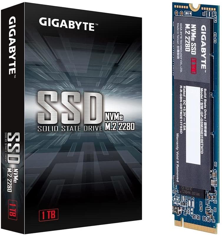 Gigabyte M.2 2280 1TB PCI-Express 3.0 x4, NVMe 1.3 Internal Solid State Drive (SSD) : GP-GSM2NE3100TNTD - JS Bazar