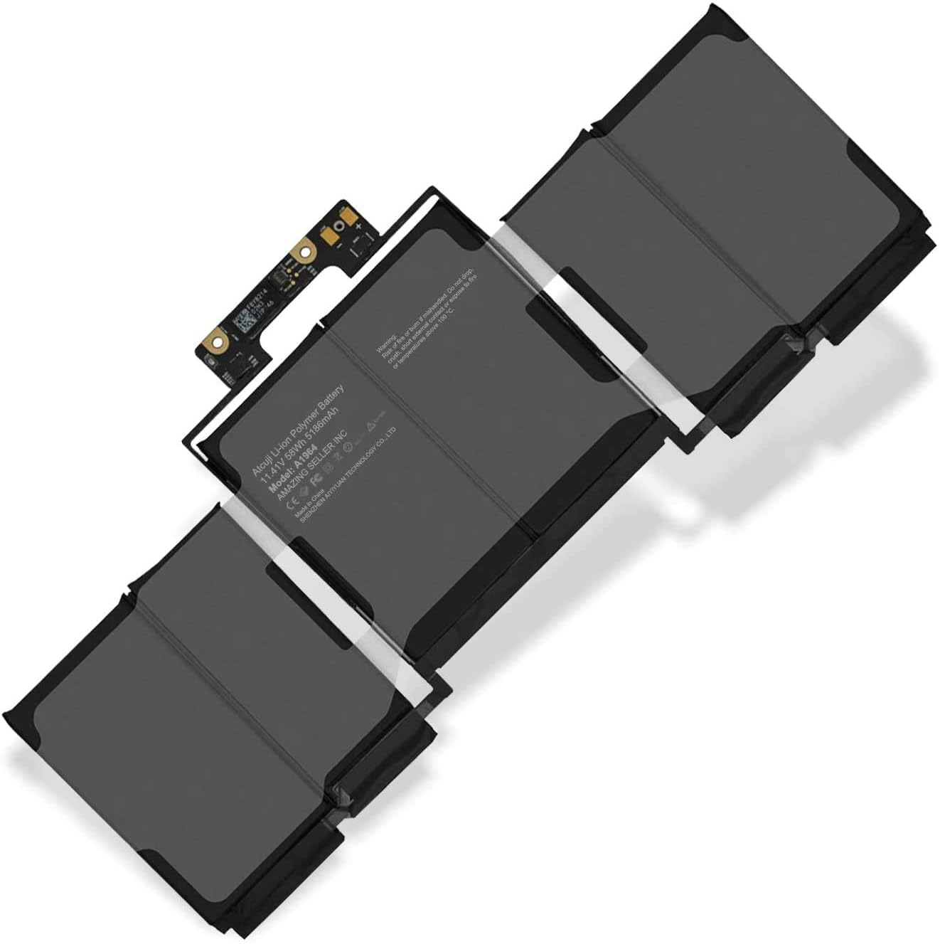 58Wh A1964 Apple MacBook Pro Battery for Mid 2018 2019 Apple MacBook Pro 13" A1989 EMC 3214 Laptop Batteries JS Bazar