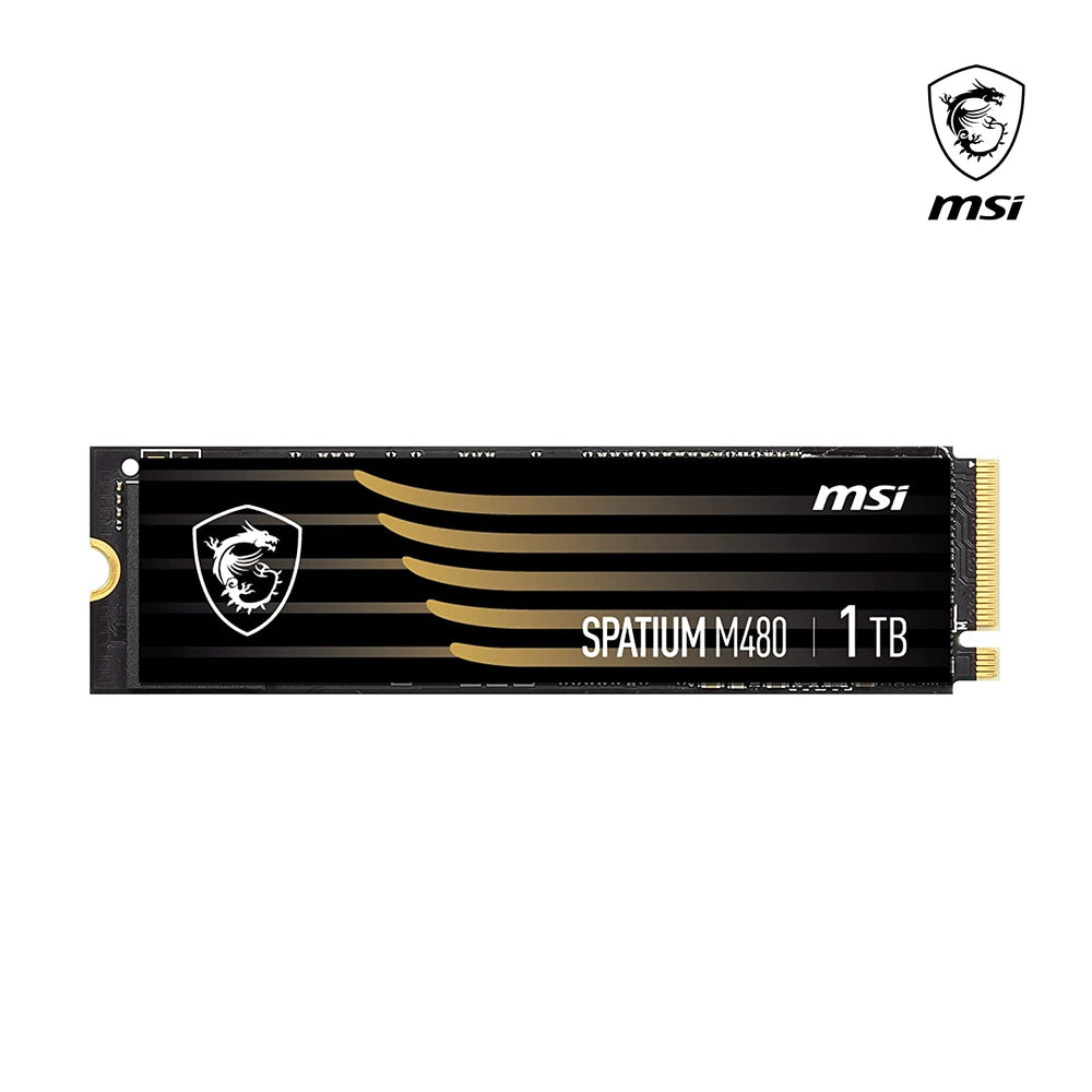 MSI Spatium M480 1TB PCIe 4.0 NVMe M.2 Internal Solid State Drive, E2E Data Protection, 1400 TBW, Black : S78-440L490-P83 - JS Bazar