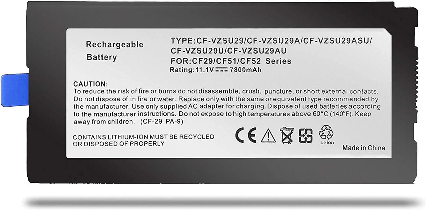 Laptop Battery CF-VZSU29 for Panasonic CF-29 CF-51 CF-52 Series Toughbook, P/N: CF-VZSU29A CF-VZSU29R CF-VZSU29ASU CF-VZSU29U CF-VZSU29AU Laptop Batteries JS Bazar