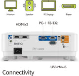 BenQ MX550 3600lm XGA Business Projector, Lumen High Brightness, 20,000:1 High Native Contrast, Dual HDMI inputs Projectors JS Bazar