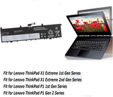 L17C4P72 L17L4P72 L17M4P72 Laptop Battery for Lenovo ThinkPad P1 X1 Extreme X1E Series 01AY968 01AY969 L18M4P71 SB10S57317