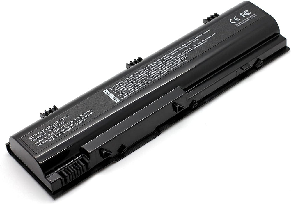 Laptop Battery for Dell Inspiron 1300, Inspiron B120, Inspiron B130, Latitude 120L 312-0365 312-0366 312-0416 999C5890F HD438 - JS Bazar