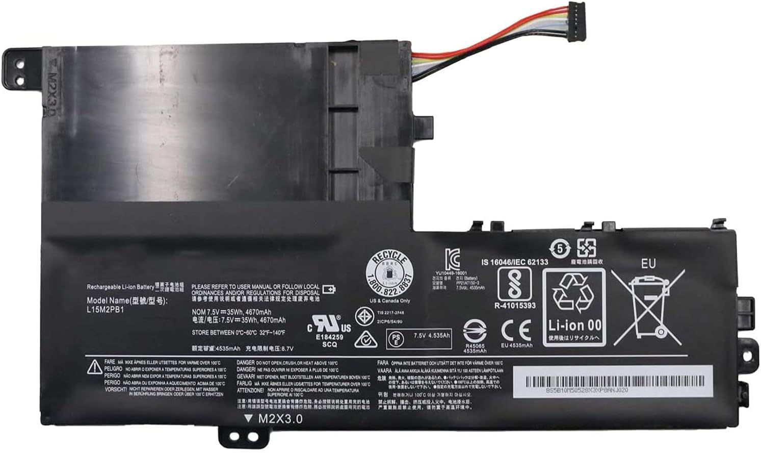 L15M2PB1 L15L2PB1 L15C2PB1 L15M3PB0 Laptop Battery Replacement for Lenovo Flex 5 1470 1570 IdeaPad 320S-14IKB 320S-15ABR 320S-15AST 320S-15IKB 320S-15ISK 520S-14IKB Yoga 520-14IKB Serie(7.5V 35Wh) Laptop Batteries JS Bazar