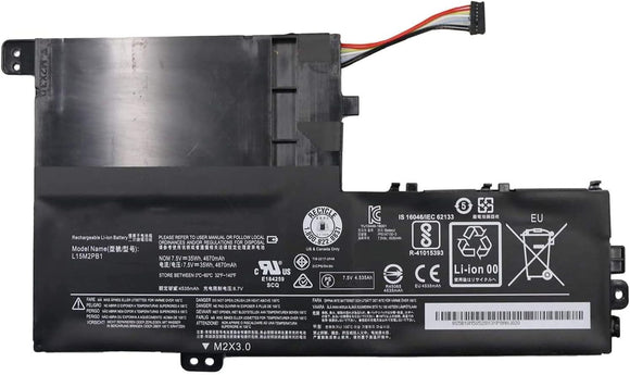 L15M2PB1 L15L2PB1 L15C2PB1 L15M3PB0 Laptop Battery Replacement for Lenovo Flex 5 1470 1570 IdeaPad 320S-14IKB 320S-15ABR 320S-15AST 320S-15IKB 320S-15ISK 520S-14IKB Yoga 520-14IKB Serie(7.5V 35Wh) Laptop Batteries JS Bazar