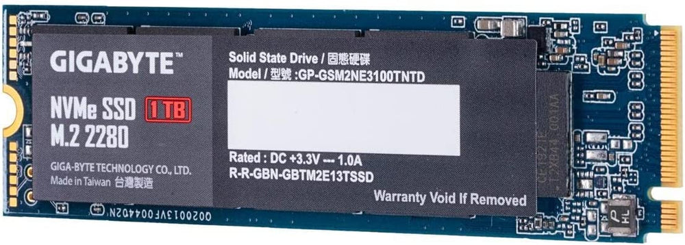 Gigabyte M.2 2280 1TB PCI-Express 3.0 x4, NVMe 1.3 Internal Solid State Drive (SSD) : GP-GSM2NE3100TNTD - JS Bazar