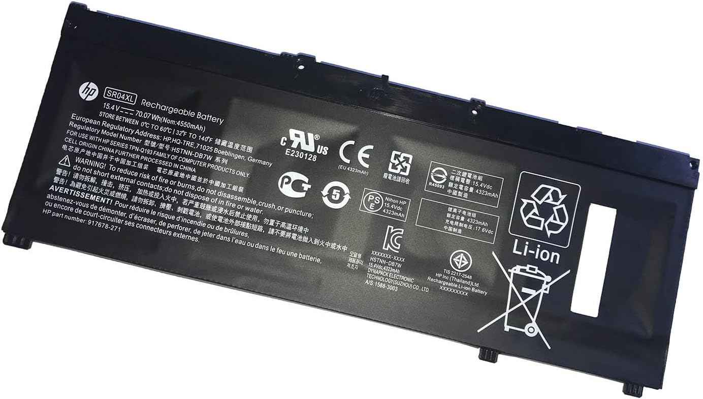SR04XL battery for HP Omen 15-CE, Pavilion Gaming 15-CX, Pavilion POWER 15-CB Laptop Batteries JS Bazar