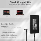 MSI 230W Laptop Charger 19.5V 11.8A with 5.5x2.5mm ADP-230GB D A17-230P1A A230A032P MSI WS66 GS65 GS75 Stealth 9SG 9SF 10SGS 10SGS MS-16V1 MS-16Q4 Main gear Element 2 Vector Pro 2 2021 2022 Gaming Laptop Power Supply Laptop Charger JS Bazar
