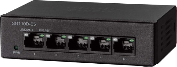 G110D-05 - Cisco Small Business 110 Series Unmanaged Switche-Cisco SG110D-05 5-port Gigabit Desktop Switch Networking Switches JS Bazar