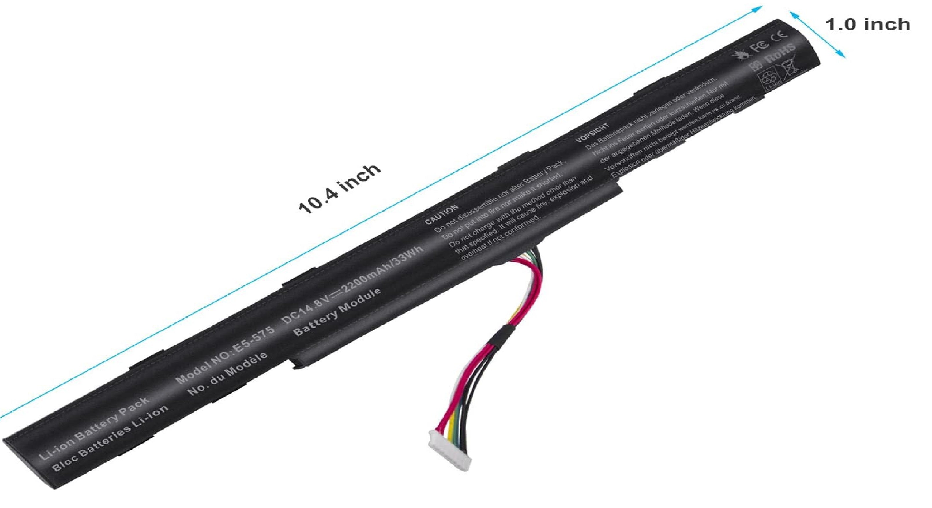 Original AS16A8K Acer Laptop Battery for Acer Aspire E5-523 E5-553 E5-576 E5-774G N16Q2 E5-576G E5-575G E5-475 F5-573 E5-575-52JF E5-575-33BM E5-575G-76YK E5-575-54SM E5-575G-57D4 E5-576-392H E5-575-54E8 4ICR19/66 Laptop Batteries JS Bazar