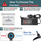 Replacement HP notebooks 120W adapter with a 4.5mm connector Blue Pin Power Adapter & Charger Accessories JS Bazar
