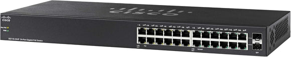 Cisco SG110-24HP Unmanaged Switch , 24 Gigabit Ethernet (GbE) Ports , 100W PoE , (SG110-24HP-NA) Networking Switches JS Bazar