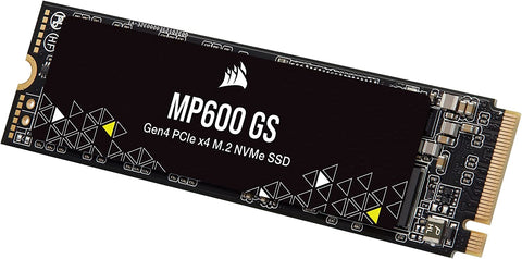Corsair MP600 GS 2TB PCIe 4.0 (Gen 4) x4 NVMe M.2 Internal SSD, 3.3 Voltage, 1200TBW, Black : CSSD-F2000GBMP600GS