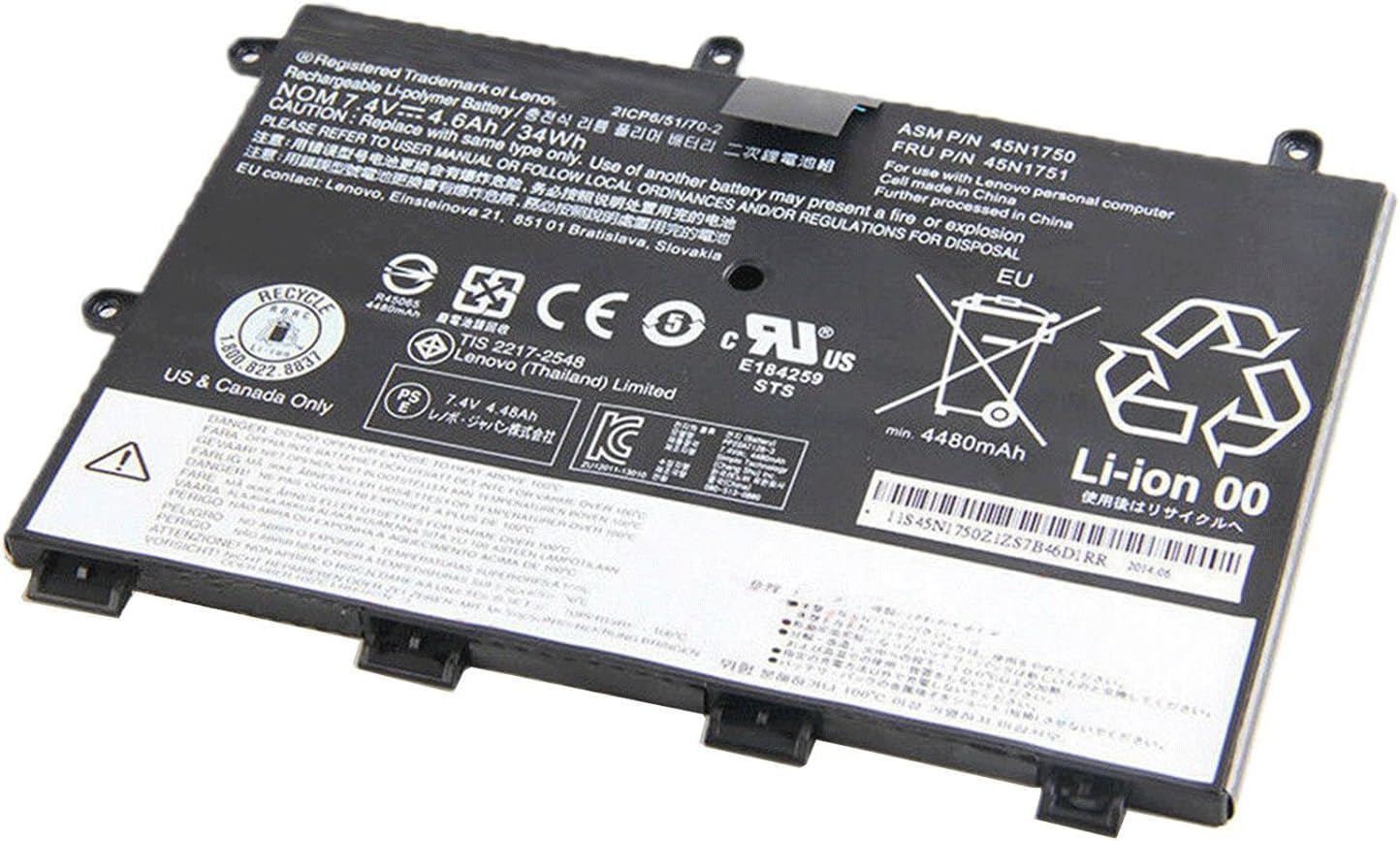 45N1750 45N1751 45N1748 45N1749 7.4V 34Wh 4600mAh Laptop Battery Compatible with Lenovo ThinkPad Yoga 11E 1st Gen Series Notebook Laptop Batteries JS Bazar