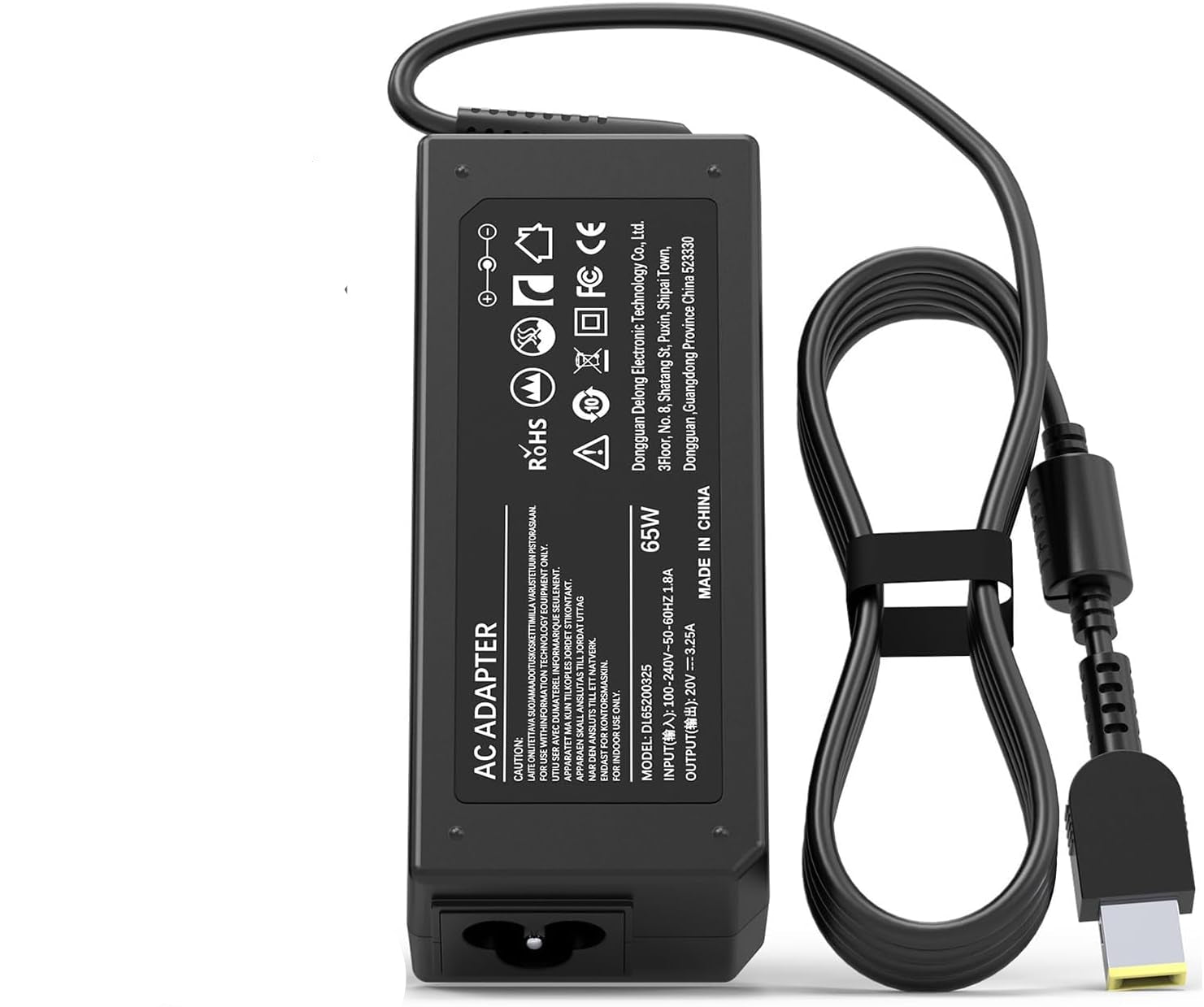 20V 3.25A 65W Square tip Lenovo Laptop Charger for Notebook Lenovo ADLX65NLC3A ADLX65NCC3A Laptop Charger JS Bazar