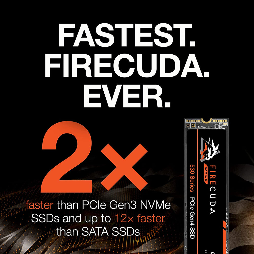 Seagate FireCuda 530 1TB Internal Solid State Drive, M.2 PCIe Gen4 ×4 NVMe 1.4, Speeds up to 7300MB/s : ZP1000GM30013 - JS Bazar