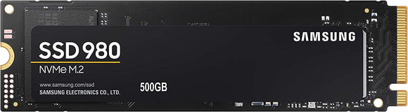 Samsung 980 500GB SSD, PCIe Gen 3.0 x4, NVMe 1.4, Form Factor M.2 (2280) : MZ-V8V500BW