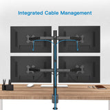 quad screens articulating monitor stand | ldt08-t04 Desktop Mount JS Bazar