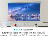Optoma UHD55 Projector, DLP Technology, 3600 ANSI Lumens, UHD 3840x2160 Resolution, 16:9 Aspect Ratio, 1.3x Zoom Projectors JS Bazar