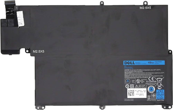 Dell Inspiron 5323 13z Vostro 3360 088JR6 0V0XTF 88JR6 RU485 14.8V 49Wh TKN25 Portable Original Dell 2 in 1 PC Battery Laptop Batteries JS Bazar
