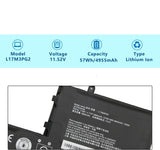57Wh Lenovo Legion Y7000, Legion Y740, L17C3PG2 Replacement Laptop Battery