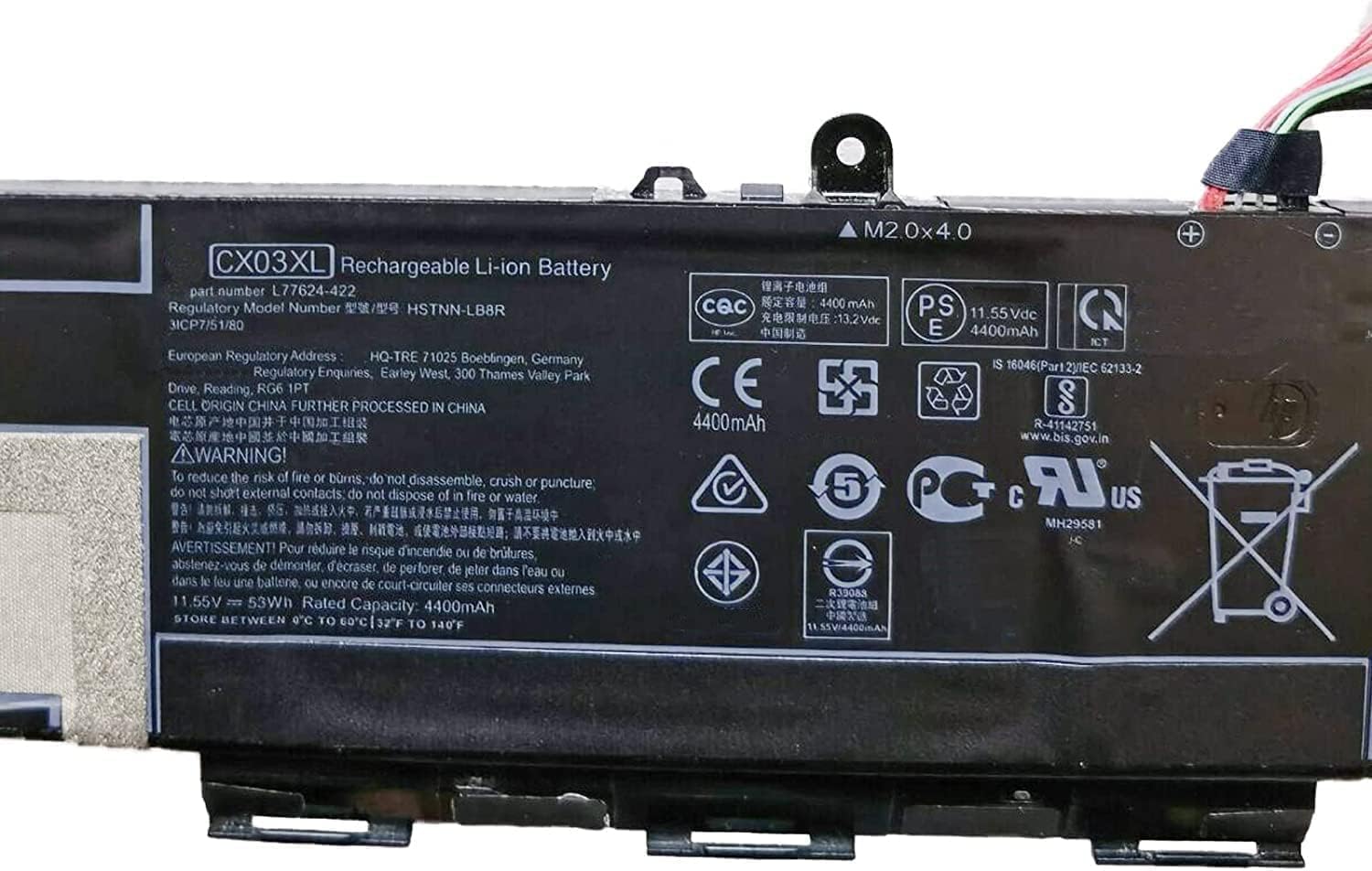 CX03XL HSTNN-IB9G HSTNN-LB8R L77624 Laptop Battery Replacement for HP EliteBook x360 830 G7 EliteBook x360 830 G8 Series Laptop Batteries JS Bazar
