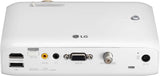 LG PH510PG LED Projector, 550 Lumens, HD 1280x720 Native Resolution, Fixed Zoom, 3D Optimizer, Auto-Keystone (Vertical), 1W + 1W Stereo Projectors JS Bazar