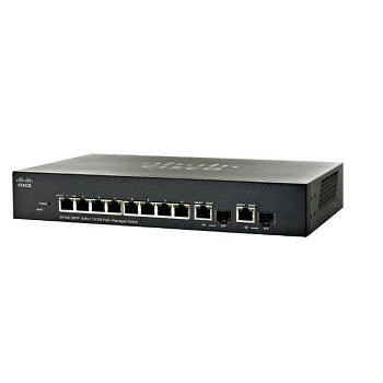 SF302-08PP - Cisco Small Business 300 Series Managed Switches, 8 10/100 PoE+ ports with 62W power budget, 2 combo mini-GBIC ports