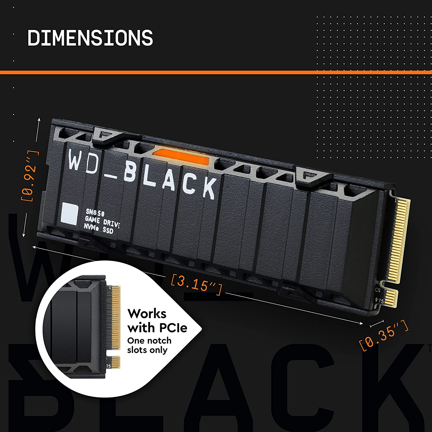Western Digital SN850 1TB Internal Solid State Drive, 7000MB/s Read, 5100MB/s Write Performance : WDS100T1X0E-00AFY0 Hard Drives JS Bazar
