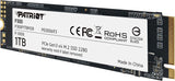 Patriot P300 M.2 2280 1TB PCIe Internal Solid State Drive, Gen3 x4, NVMe 1.3, (SSD) : P300P1TBM28 Hard Drives JS Bazar
