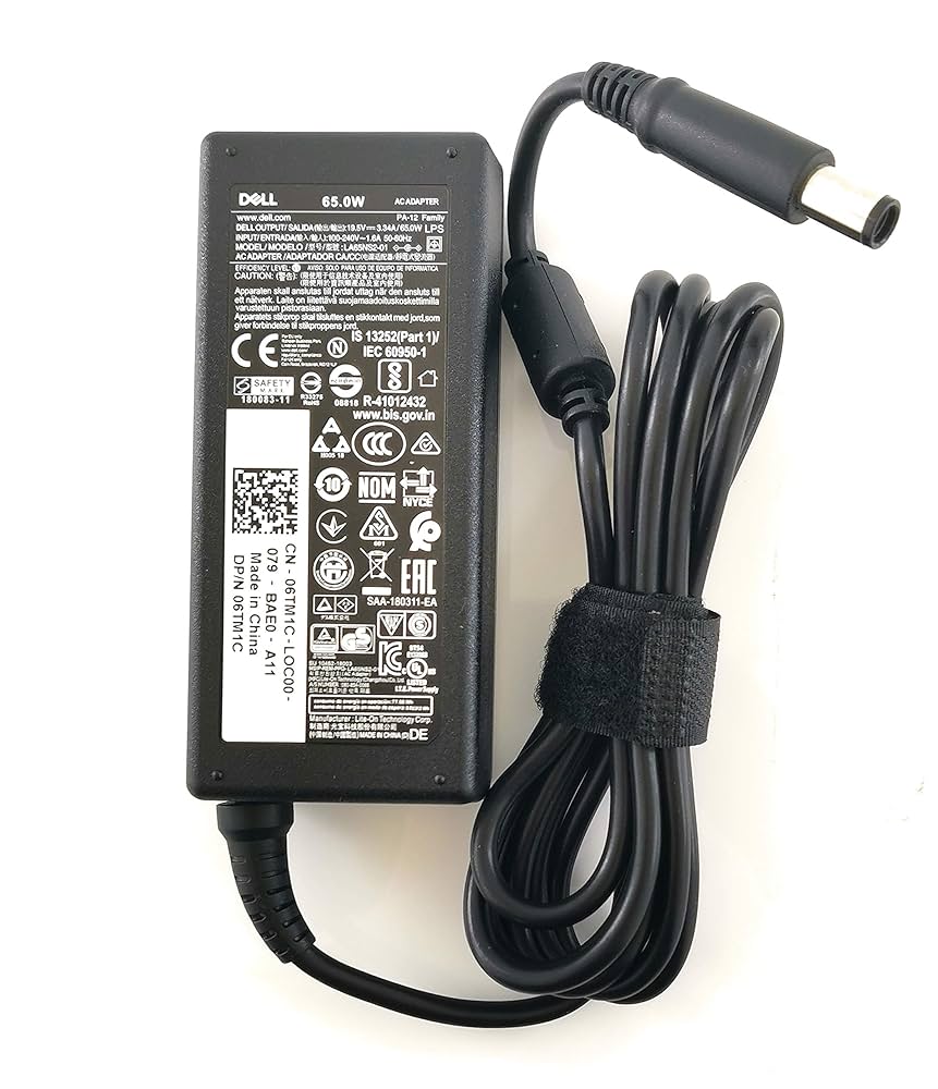 65W Dell Laptop charger for Dell Inspiron 15 5520, 5720, N4010R Laptop Charger JS Bazar
