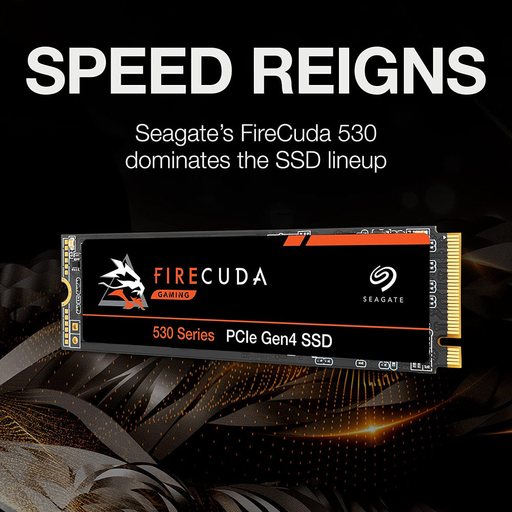Seagate FireCuda 530 1TB Internal Solid State Drive, M.2 PCIe Gen4 ×4 NVMe 1.4, Speeds up to 7300MB/s : ZP1000GM30013 - JS Bazar