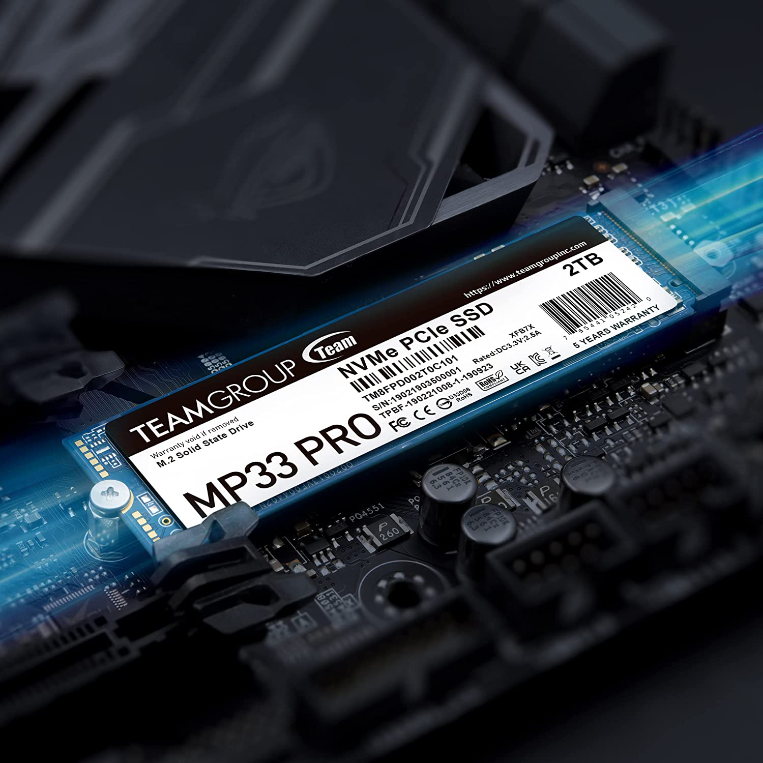 Team Group MP33 PRO 512GB M.2 PCIe Internal SSD, NVMe 1.3, PCIe Gen3x4 M.2 2280 : TM8FPD512G0C101 Hard Drives JS Bazar