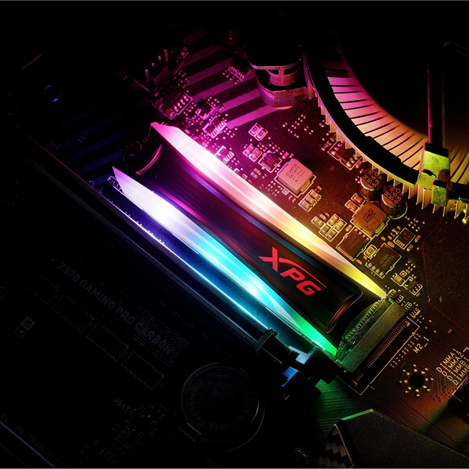 adata xpg spectrix s40g rgb 512gb pcie gen3x4 m.2 nvme ssd as40g-512gt-c : spectrix-s40g Hard Drives JS Bazar