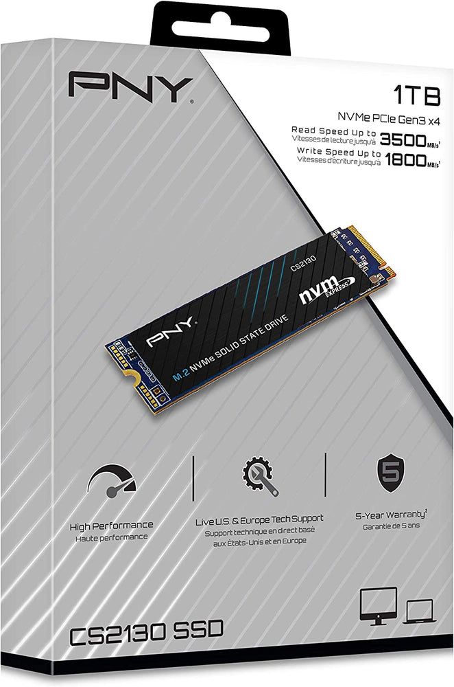 PNY CS2130 1TB M.2 2280 Internal Solid State Drive, Read up to 3,500,3D Flash Memory Nand : M280CS2130-1TB-RB - JS Bazar