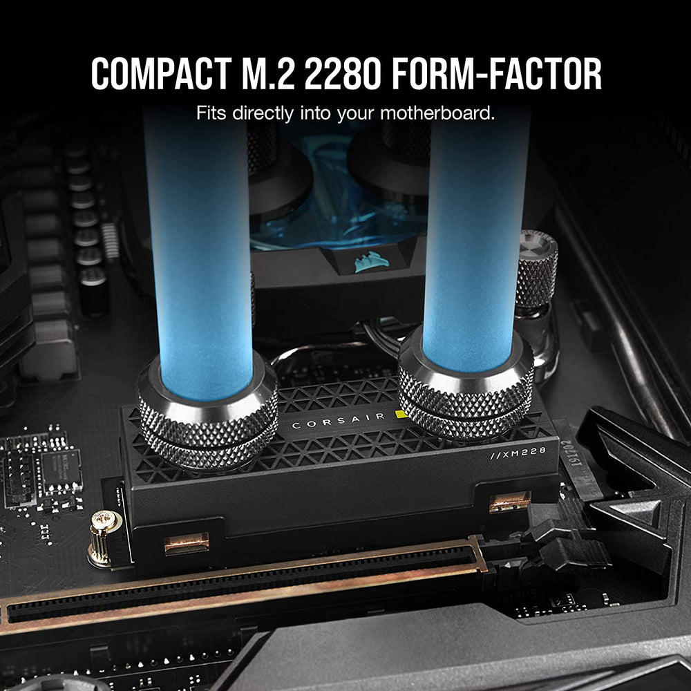 Corsair MP600 Pro XT Hydro X Edition 2TB Internal SSD, 3D TLC NAND, 1400 TBW, Black : CSSD-F2000GBMP600PHXT - JS Bazar
